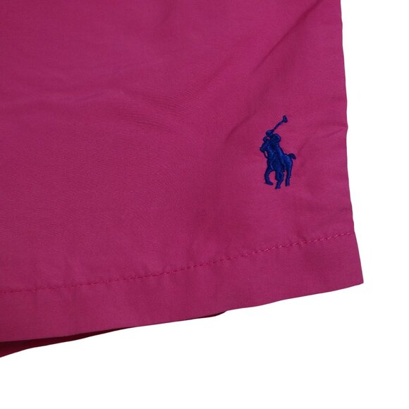 Vtg Y2K Polo Ralph Lauren Pink Swim Trunks Shorts Men Size M Mesh Lining FLAW - Picture 2 of 13